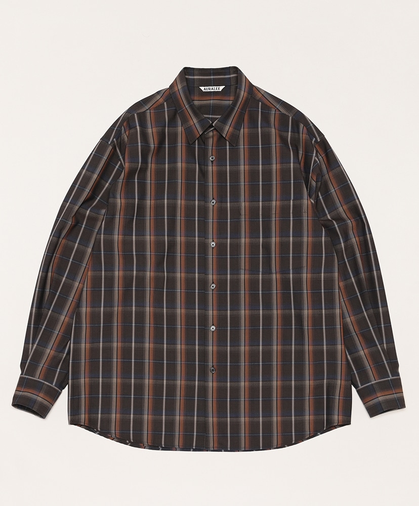 Super Light Wool Check Shirt(3(MEN) Dark Brown Check/ダーク ...