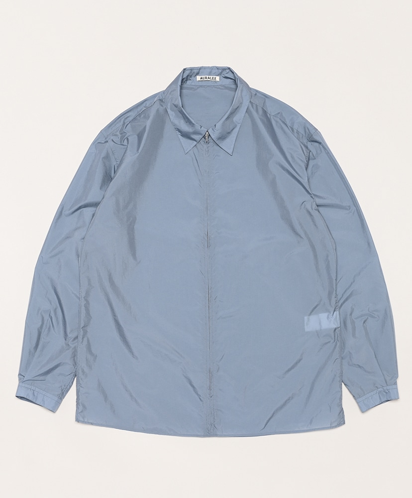Light Nylon Zip Shirt(3(MEN) Blue Gray/ブルーグレー): AURALEE
