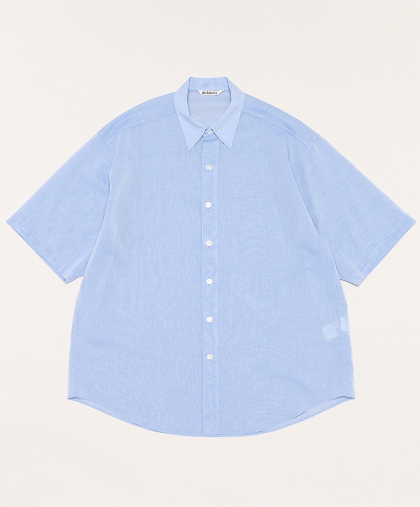 Hard Twist Finx Organdy Half Sleeved Shirt(3(MEN) Sax Blue ...