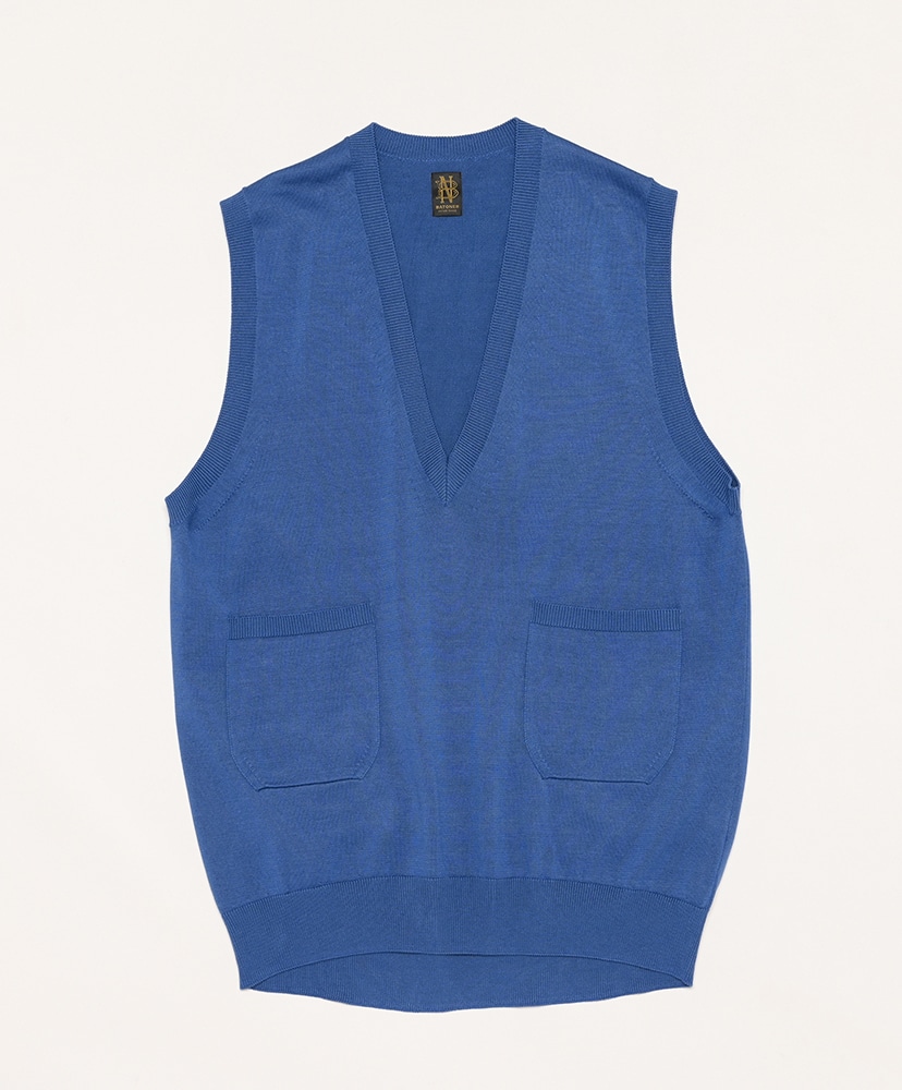 The Seaisland Cotton V Neck Vest(2(WOMEN) Beige/ベージュ): BATONER