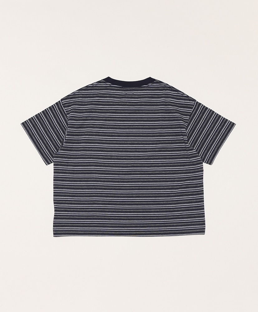 High Gauge Border T-Shirt(1(WOMEN) Navy/ネイビー): BATONER