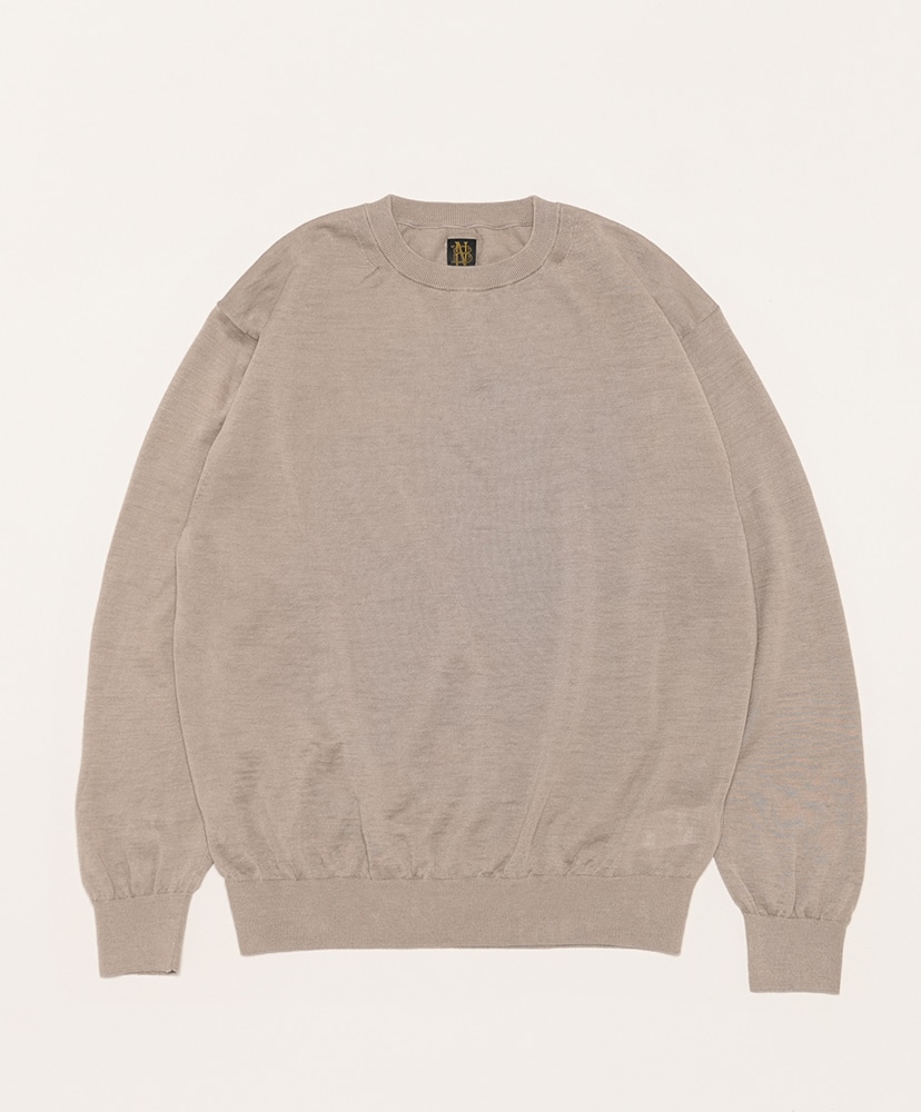 Choma Crew Neck(2(MEN) Beige/ベージュ): BATONER