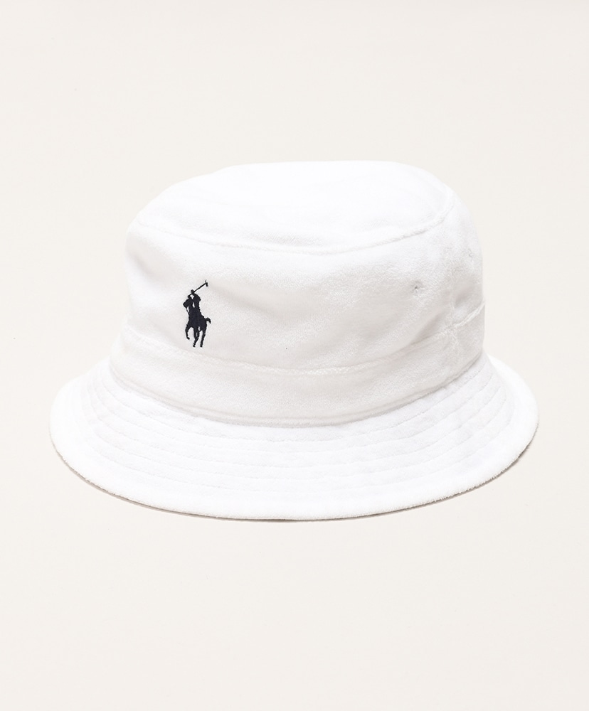 Cotton Pile Bucket Hat(L-(MEN) White/ホワイト): POLO RALPH LAUREN