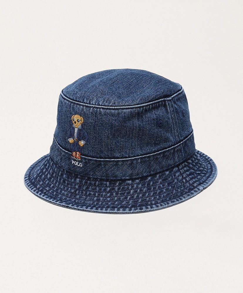 Polo Bear Denim Bucket Hat(L/XL Dark Wash Denim/ダーク