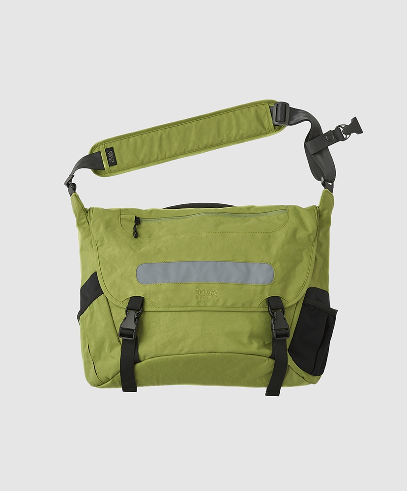 Overdyed Nylon Messenger Bag(F Marble Grey/マーブルグレー): SEDAN 