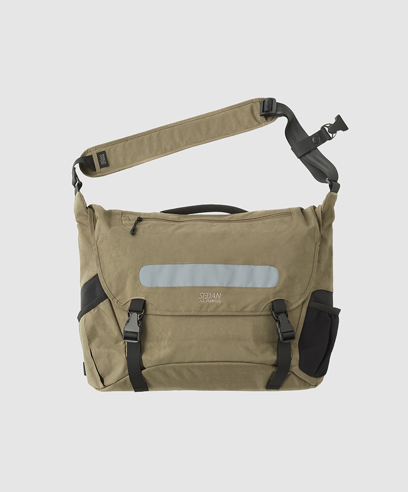 Overdyed Nylon Messenger Bag(F Marble Grey/マーブルグレー): SEDAN 