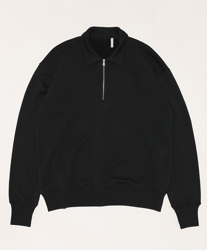 Suvin Sweat Halfzip Pullover(36(MEN) Ink Black/インクブラック