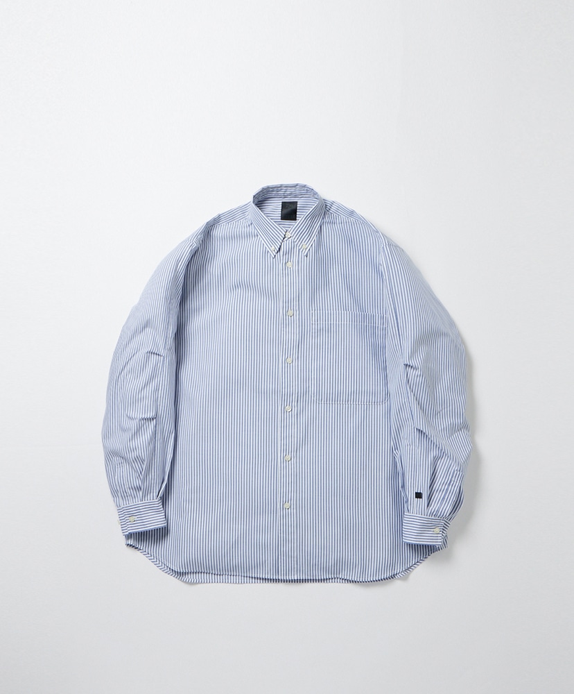 Tech Button Down Shirts L/S Stripe(L(MEN) Gray/グレー): DAIWA PIER39