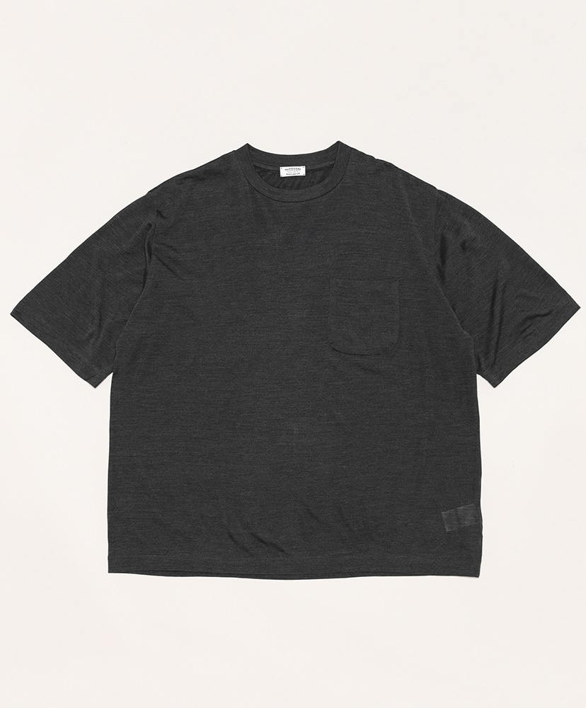 SILK POCKET TEE(2(MEN) C.Grey/チャコールグレー): MAATEE&SONS