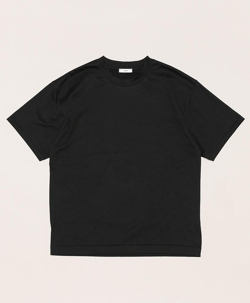 Suvin 60/2 | Oversized S/S T-Shirt(02(MEN) Black/ブラック): ATON