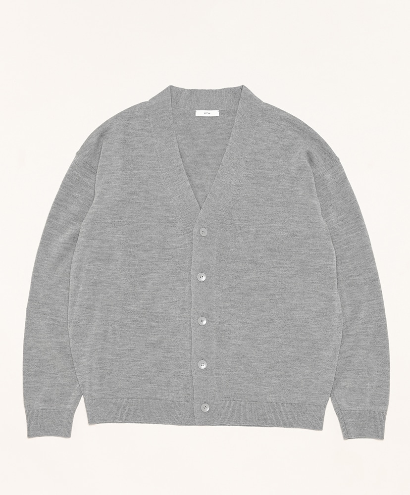 Wool Washi | Oversized Cardigan(04(MEN) Gray/グレー): ATON