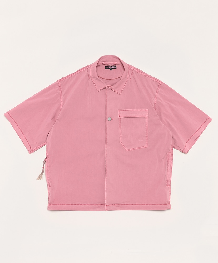 SM Field Shirt SS - Hybrid - Pigment Dyed(L(MEN) Dark Pink/ダーク 