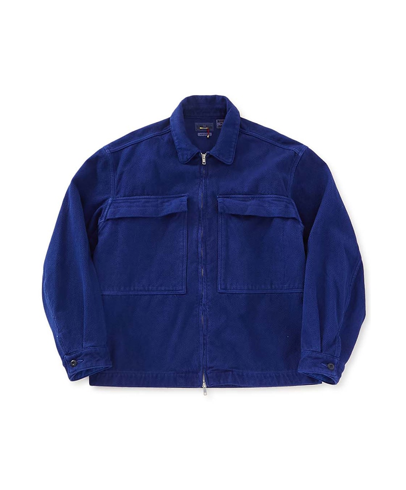 ブルーインディゴサシコ テゾメジップアップジャケット(M(MEN