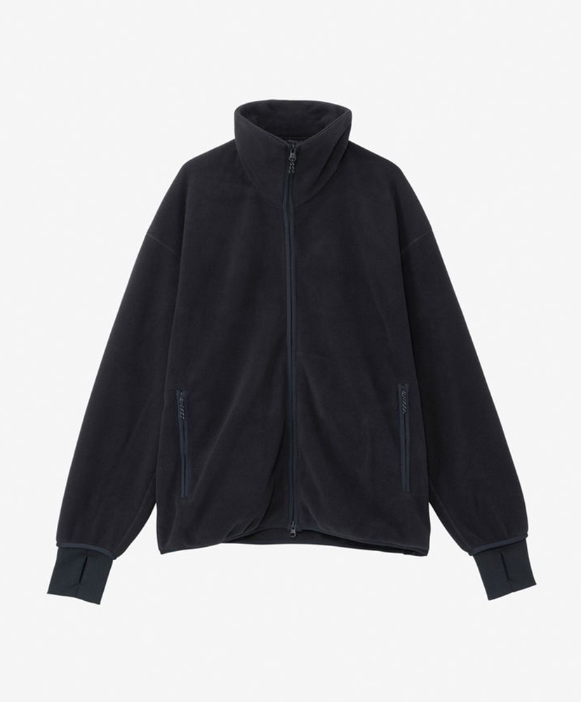 フリースナイロンジャケット 黒 HORRIBLE'S SIGNATURE LOGO NYLON FLEECE JACKET / BLACK