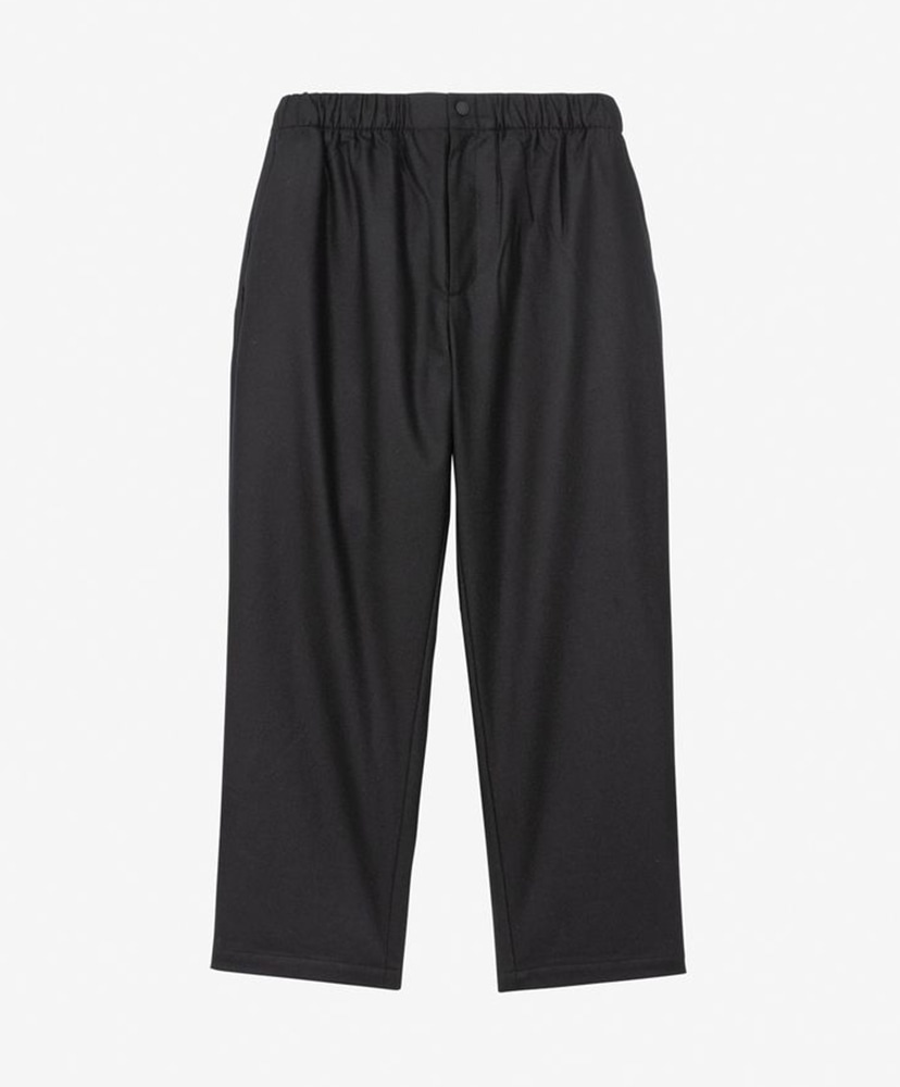黒 リブ編み スリムフィットパンツ 新品 IENA Easy Warm Straight Pants (Unisex)(L(MEN) K/ブラック