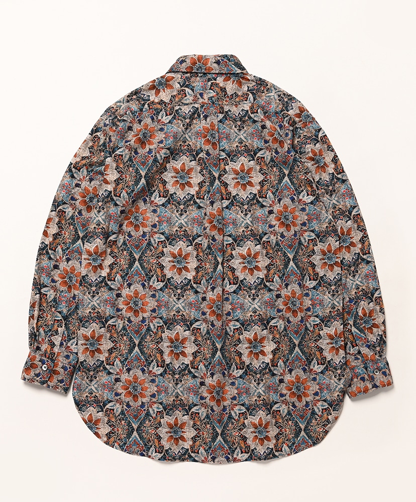 19 Century BD Shirt - Floral Printed Cotton Lawn(M(MEN