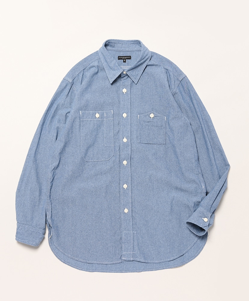 Work Shirt - 4.5oz CottonChambray(L(MEN) Lt.Blue/ライト