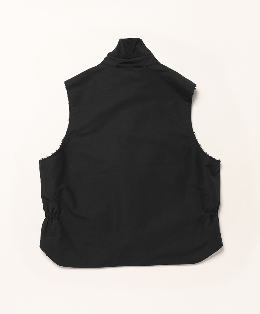 ENGINEERED GARMENTS ブラック ベスト L LL Vest - Cotton Double Cloth(L(MEN) Black/ブラック