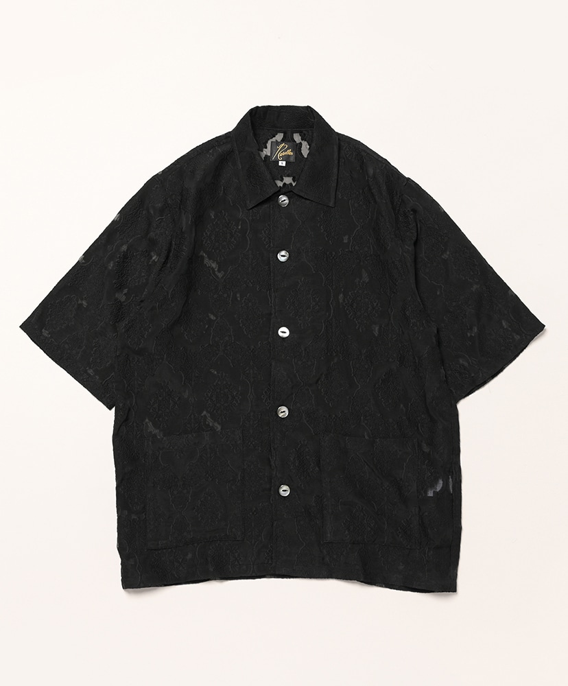 値下げ【希少】needles カバナシャツ　半袖　L Needles/ニードルズ Cabana Shirt - Bright Cloth/Uneven Dye