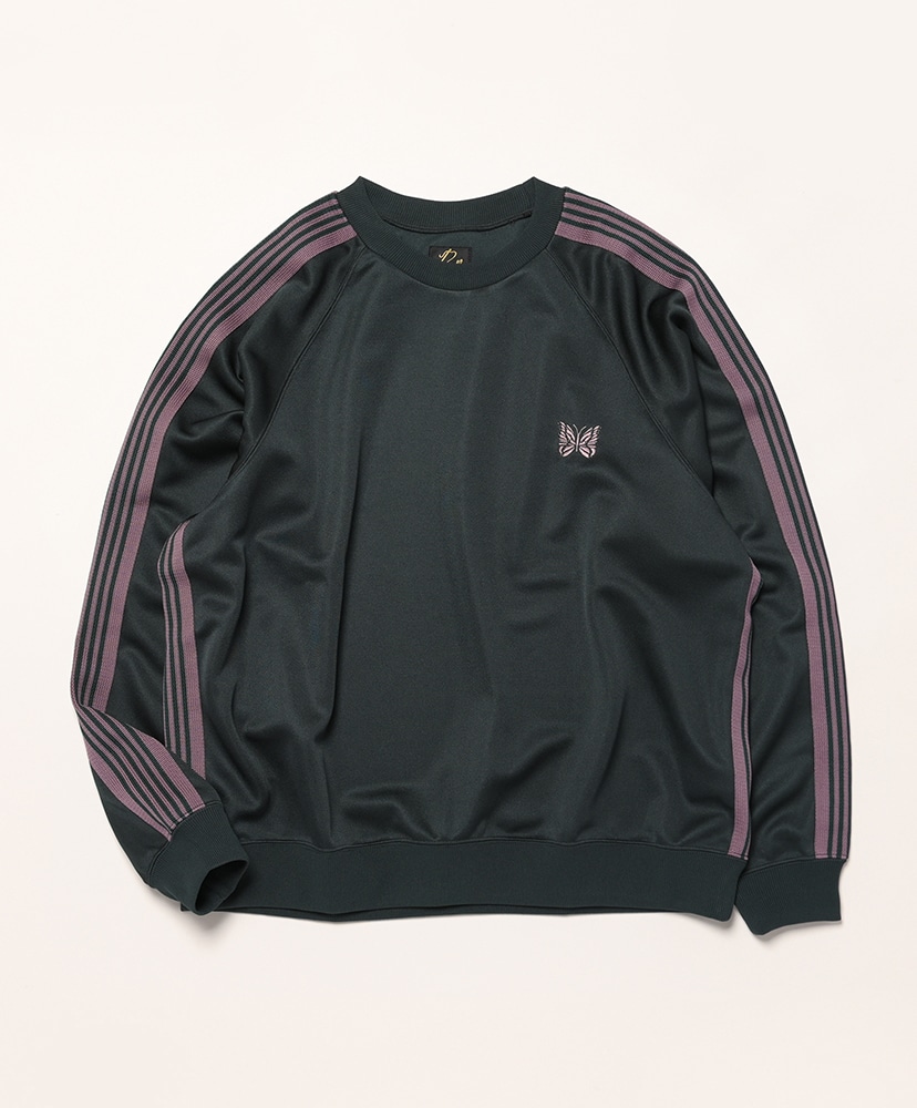 Track Crew Neck Shirt - Poly Smooth(L(MEN) Brown/ブラウン