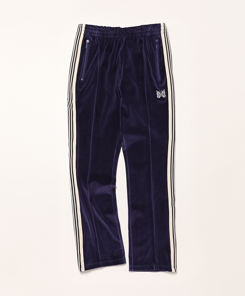 ニードルス　NARROW TRACK PANTS VELOUR ネイビー Needles - Velour Narrow Track Pants | HBX - Globally Curated
