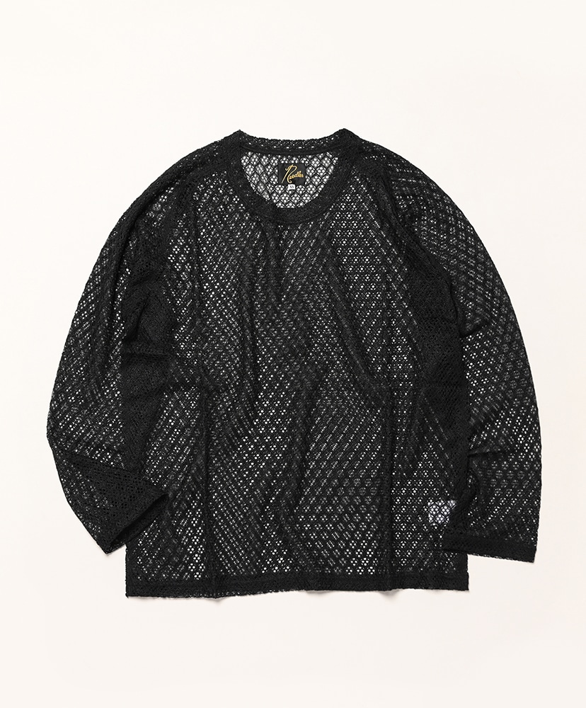 トップス Needles L/S U-Neck Tee Raschel Lace Needles L/S V-Neck Tee - Raschel Lace | Apparel » Buy online