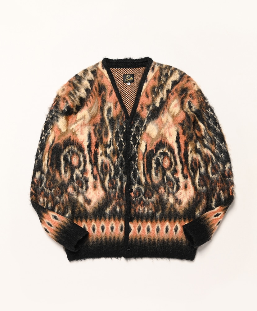 Mohair Cardigan - Paisley(L(MEN) Black/ブラック): NEEDLES