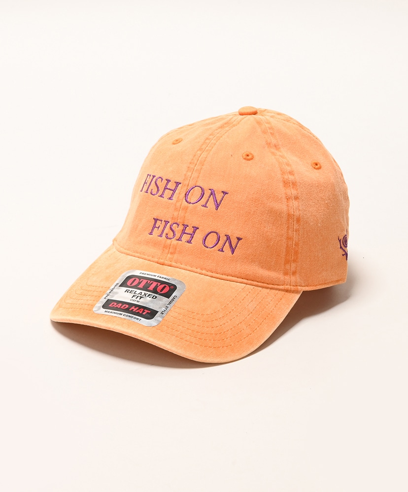 South2 West8 スナップバック キャップ オレンジ 薄紫 ロゴ 刺繍 Strap Back Cap - FISH ON(ONE Orange/オレンジ): South2 West8
