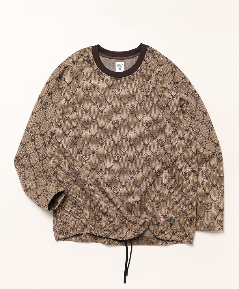 String Crew Neck Shirt - Poly Jq. / Skull&Target(L(MEN