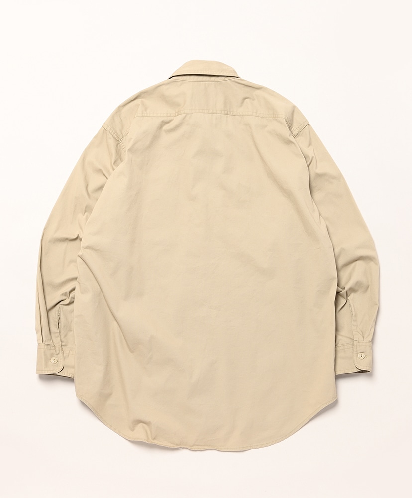 Utility Shirt - Cotton Micro Sanded Twill Khaki/カーキ S(MEN)