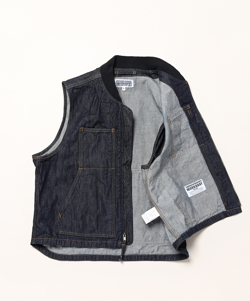 Utility Vest - 12oz Cone Denim Indigo/インディゴ L(MEN)