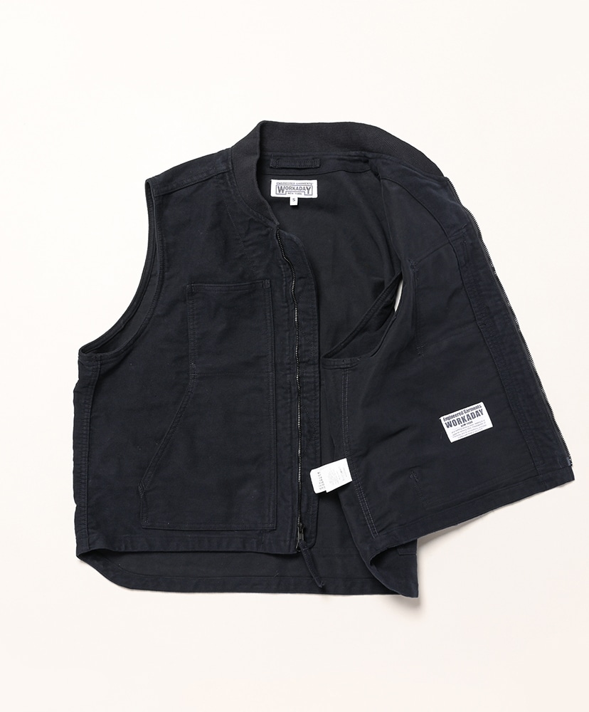 Utility Vest - Cotton Moleskin Dk.Navy/ダークネイビー L(MEN)