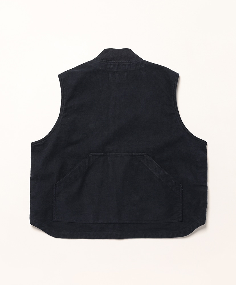 Utility Vest - Cotton Moleskin Dk.Navy/ダークネイビー L(MEN)