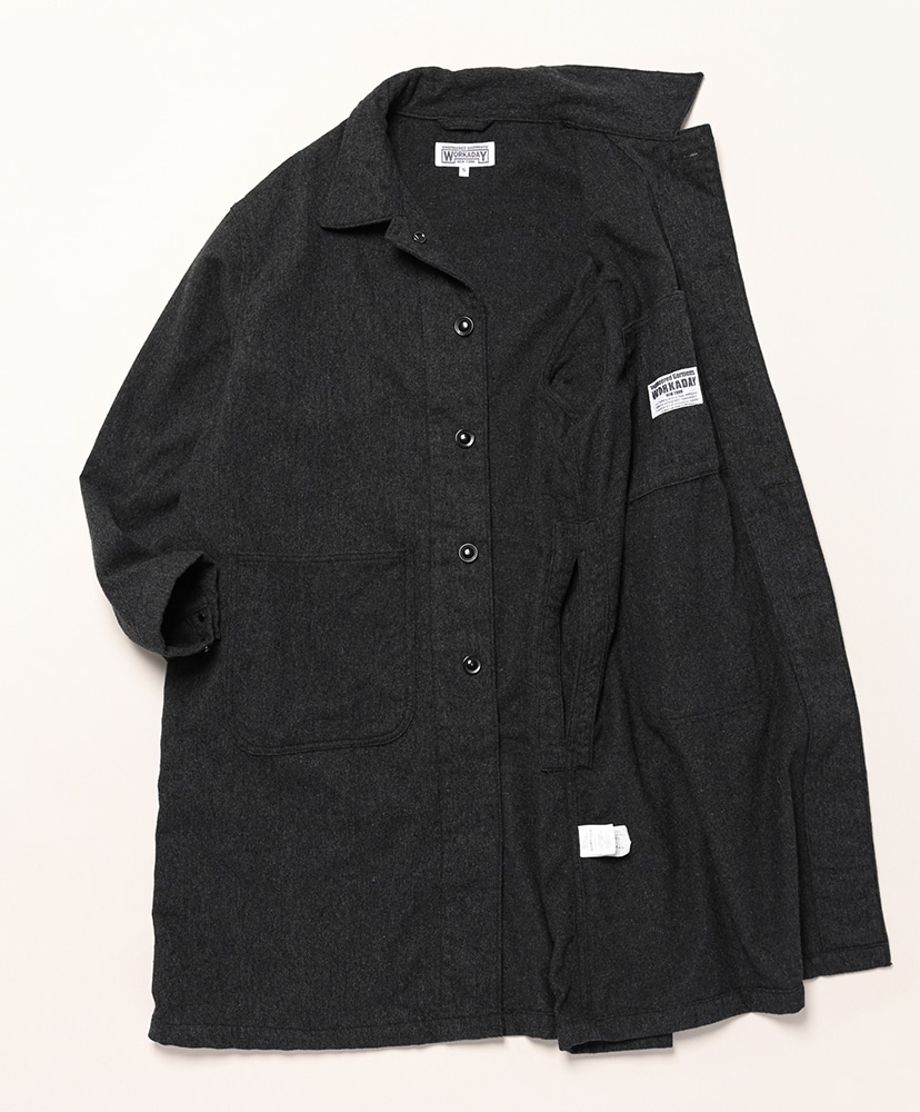 Shop Coat - Worsted Wool Flannel Charcoal/チャコール M(MEN)