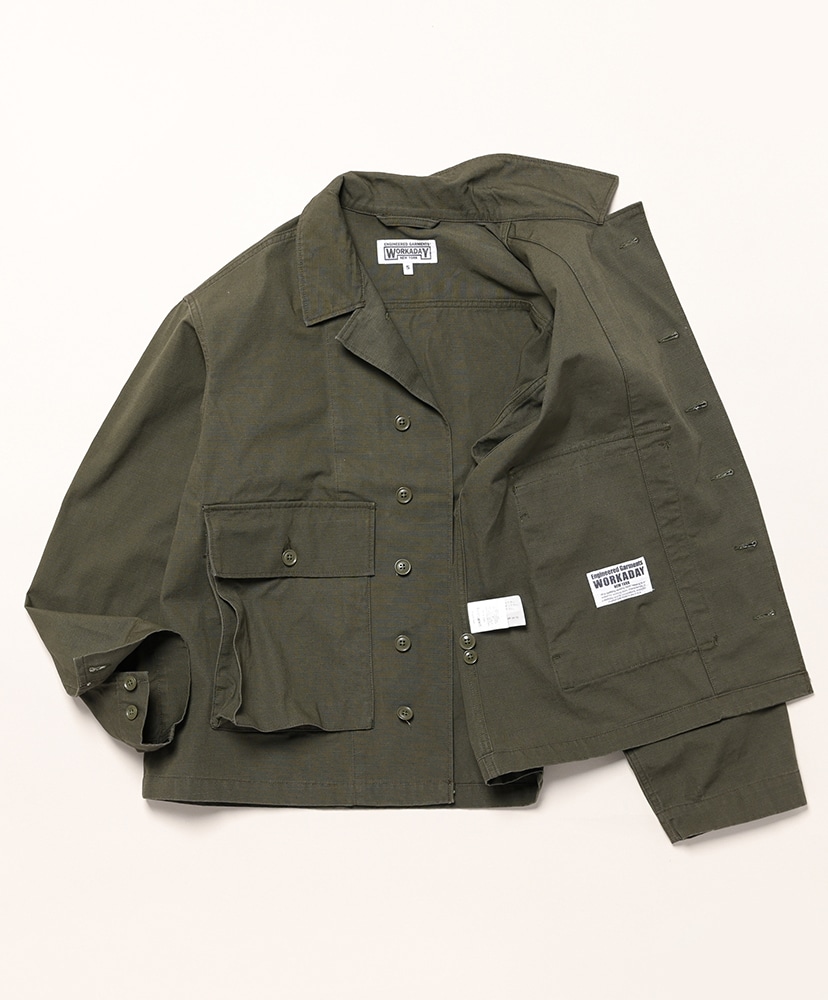 Sea Bees Jacket - Heavyweight Cotton Ripstop Olive/オリーブ L(MEN)