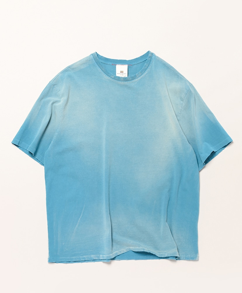 Orversized Crop T-Shirts Aged(L(MEN) Black/ブラック): MOOJI