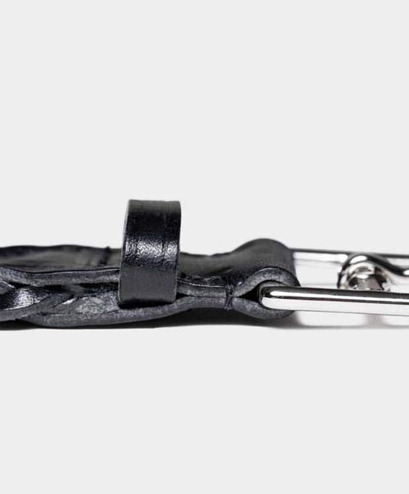 P0058 28mm Basket Weave Plaited Belt Black/ブラック 30(MEN)