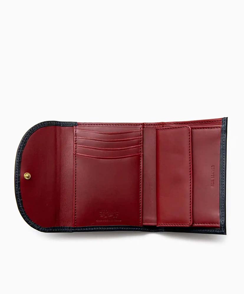 S0007 3Fold Wallet Navy Wine/ネイビーワイン ONE