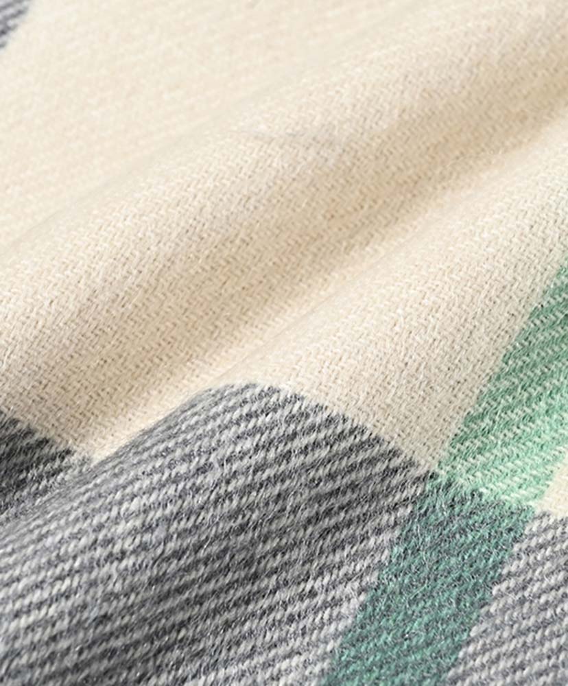 70×190 大判カシミヤストール (CPG52527) Frothy×Grey/フロスティー×グレー ONE