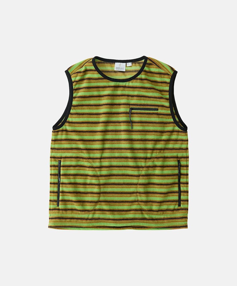 Thermal Fleece W's Pullover(L(WOMEN) Chartreuse Stripe