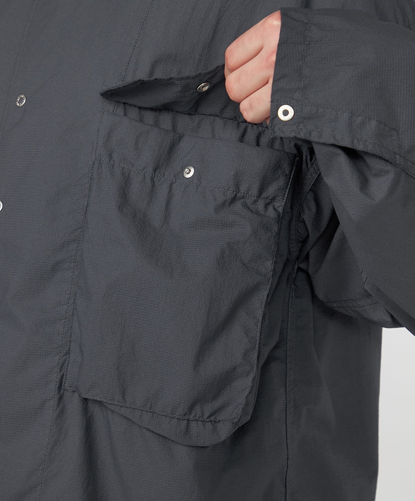 Garment Dyed Nylon Field Jacket(L(MEN) AH/アスファルトグレー