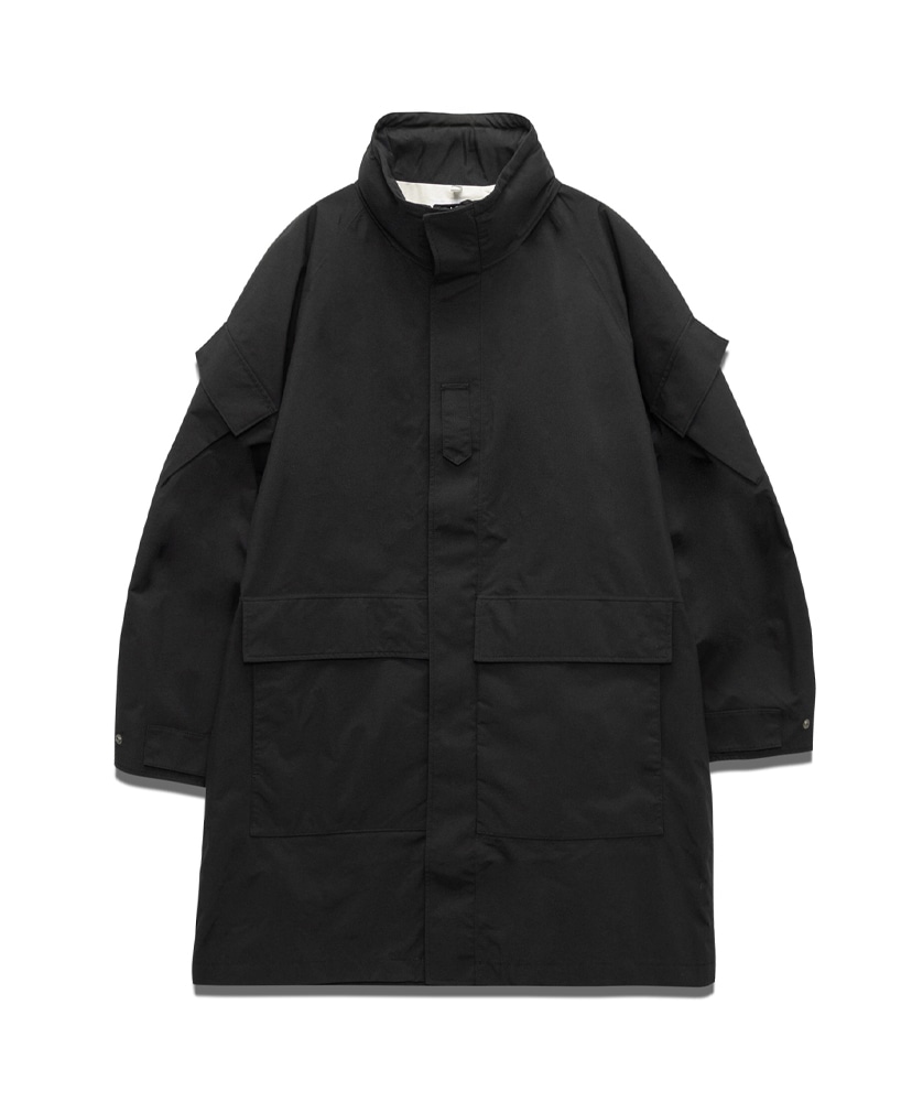 ★CRANK★TWO-TONE HEAVY FUR JACKET_GREY★正規品/韓国直送料込 2L NYLON GORE-TEX Cruiser Coat(M(MEN) K/ブラック): nanamica