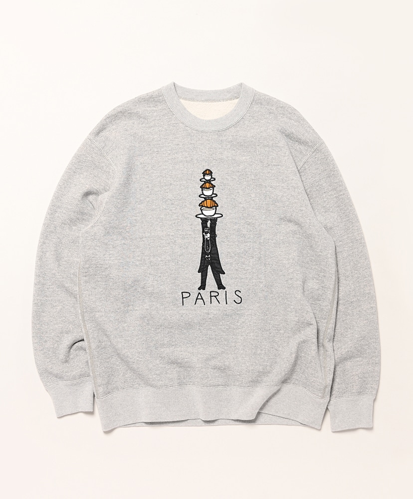 ブルーナボイン　スウェット　パリ スーベニアスエット パリ(S(WOMEN) グレー): BRU NA BOINNE