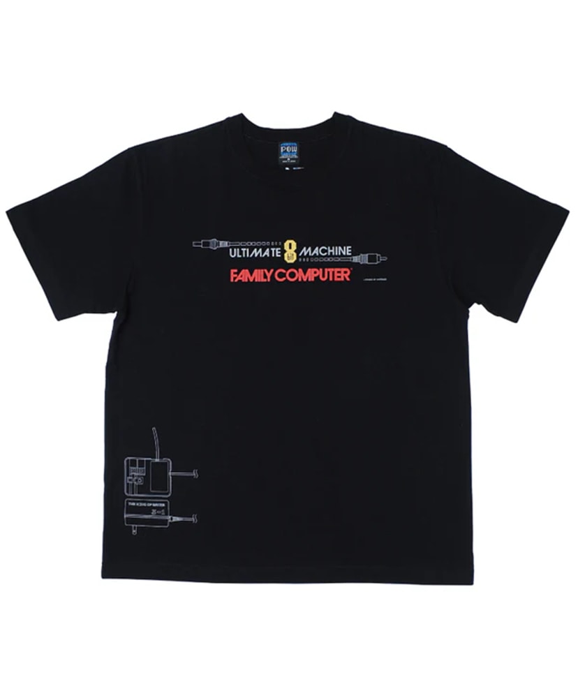 ファミリーコンピュータ / 8bit展開図Tシャツ(M(MEN) ブラック