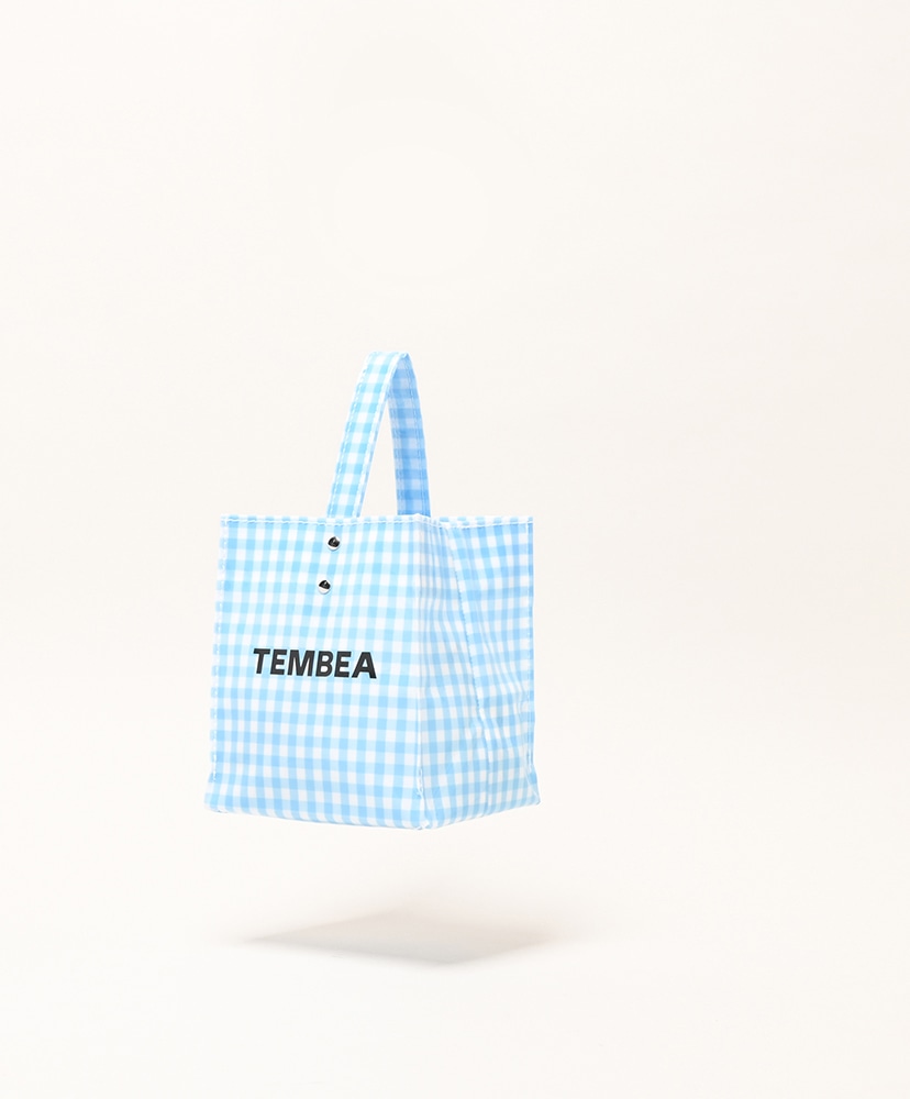 新品未使用品　TEMBEA ギンガムブラック トートバッグ Paper Tote Medium - PVC(ONE Gingham Black/ギンガムブラック