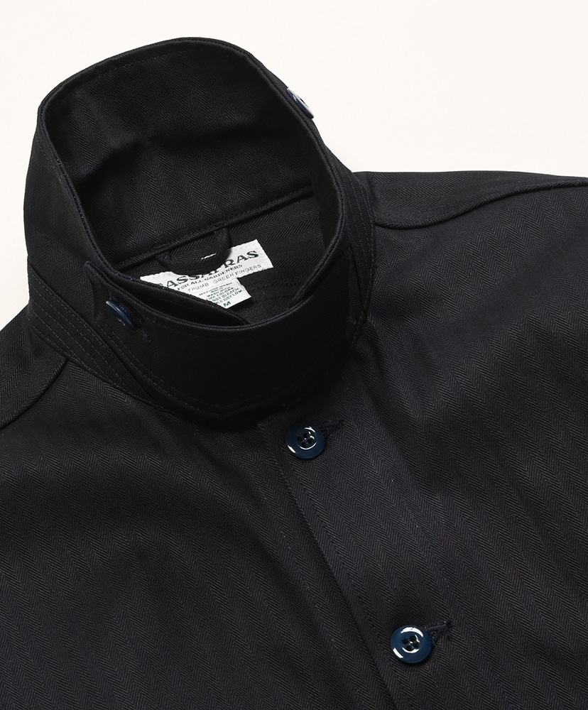 Overgrown Trug Jacket - Herringbone Denim Indigo×Black/インディゴ×ブラック L(MEN)