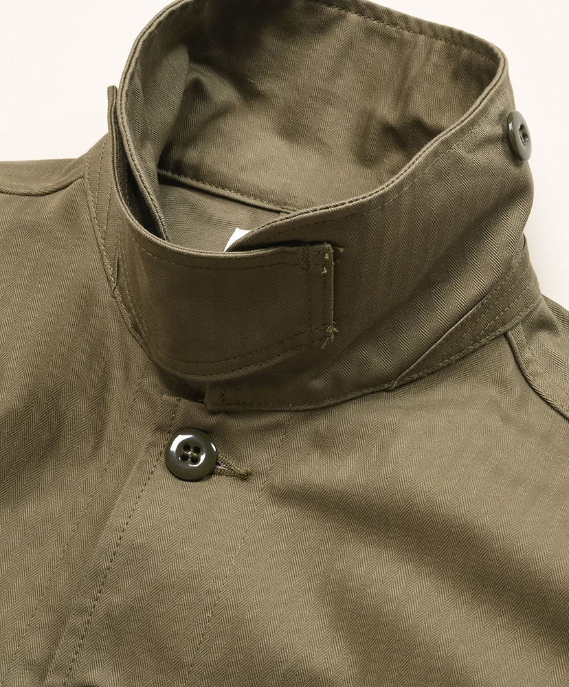 Overgrown Trug Jacket - Herringbone Twill Olive/オリーブ L(MEN)