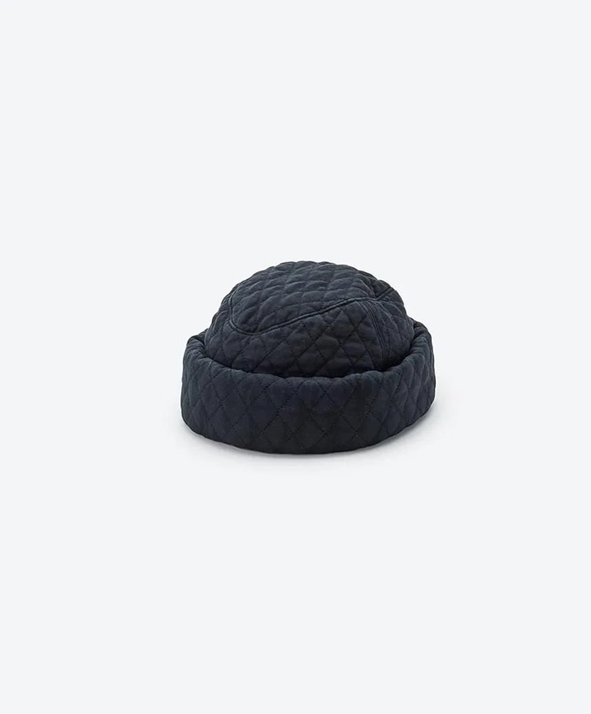 MYYY252815 Jersey Quilted Garrison Cap(2(MEN) Black/ブラック