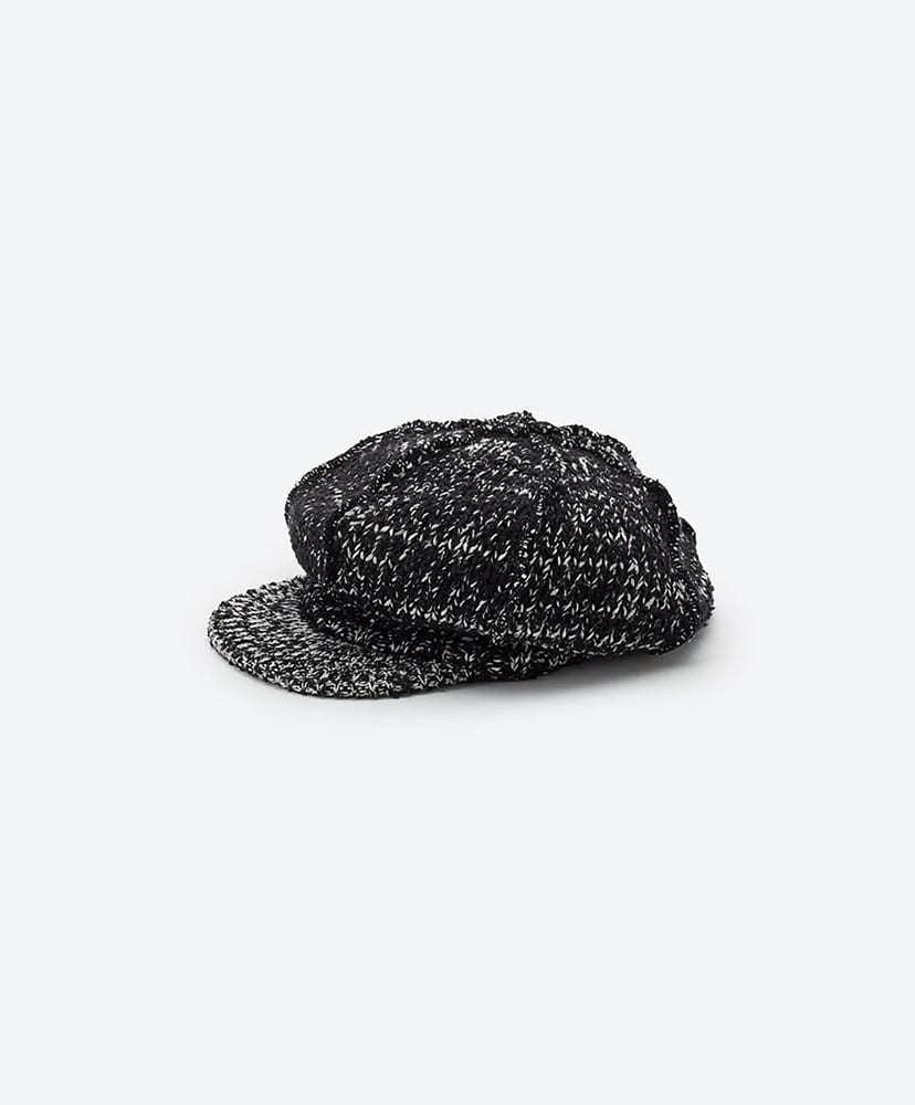 MKNY252904 Cotton Silk Knit Casquette(F Black×White/ブラック