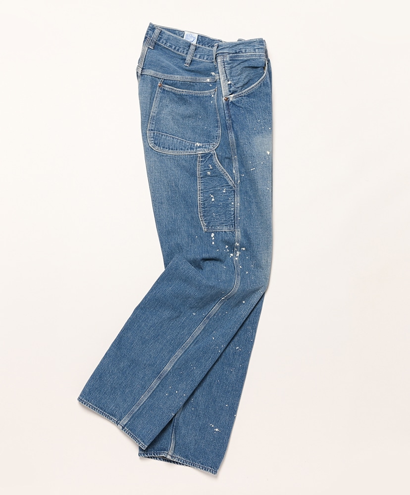 オアスロー　ペインターパンツ　ペンキデザイン　サイズ2 デニム　古着 orslow [オアスロウ] PAINTER PANTS [DENIM USED with PAINT